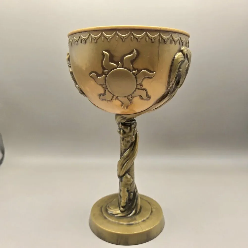 Disney Parks DCL Tangled Goblet Rapunzel Gold Plastic Cup No Lid No‎ Straw